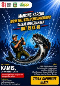 Flyer Mancing Bareng Wali Kota Pematangsiantar Meriahkan HUT RI ke-81/ Ist.